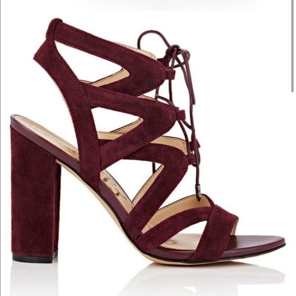 Sam Edelman “Yardley” Suede Sandal Heels